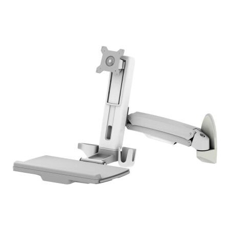 Aok Group Inc Dyconn WSM100 Wall Mounted Pivoting Workstation with Full Size Keyboard Tray WSM100